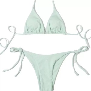 Nouveau String personnalisé 2 pièces triangle dos nu imprimé ensemble de bikini d'été écologique ODM/OEM Services maillots de bain pour femmes et vêtements de plage - Product Image 2