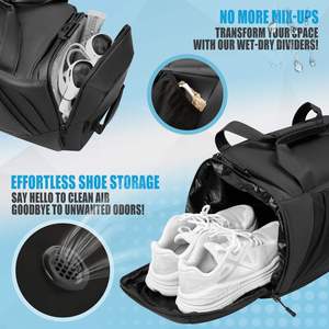 Sac de sport léger et durable avec bandoulière réglable et rangement séparé pour le fitness et l'entraînement. - Product Image 5