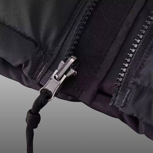 Veste d'hiver matelassée de haute qualité de marque de créateur avec col montant, broderie sur le devant, capuche, imperméable, unisexe - Product Image 5