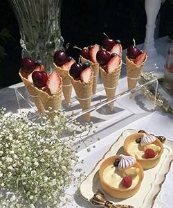 Acrylic Ice Cream <b>Cone</b> <b>Holder</b> Stylish Multi-Position Stand for Ice Cream Shops and Cafés <b>Cone</b> <b>Display</b> Organizer for Desserts - Product Image 2