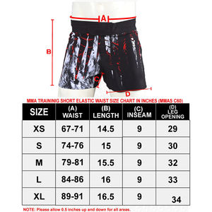 2025 nouveau short MMA imprimé personnalisé de haute qualité pour hommes boxe unisexe adulte Logo personnalisé Shorts de combat en gros - Product Image 6