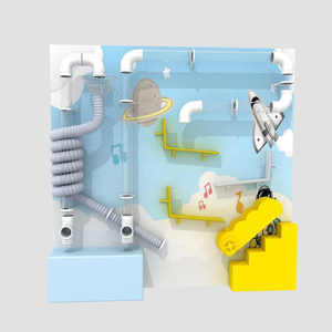 Diversión interactiva en <span class=keywords><strong>la</strong></span> pared <span class=keywords><strong>de</strong></span> experimentos científicos: Parque <span class=keywords><strong>de</strong></span> Atracciones interior con paredes <span class=keywords><strong>de</strong></span> engranajes interactivos y estaciones <span class=keywords><strong>de</strong></span> Ciencia - Product Image 5