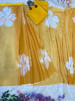Blus Sari Desainer Tradisional Wanita Terbaru untuk Musim Dingin dan Musim Panas, Pakaian Pesta Pernikahan India Pakistan, Bahan Organza Sutra, Pelindung dari Sinar Matahari