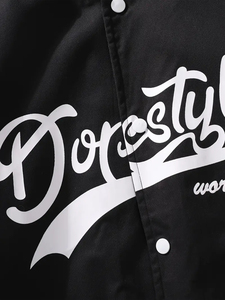 Lycée Baseball Team personnalisé toile Letterman vestes pour enfants col montant numéro point haute rue Style prix de gros - Product Image 5