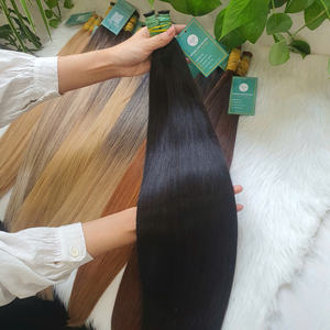 Cabello negro a granel hecho de 100% cabello humano vietnamita de alta calidad nuevo producto Vietnam 100 gramos 26 pulgadas cabello virgen - Product Image 1