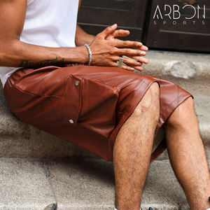 Dernier design léger de qualité supérieure avec prix de gros Vêtements de travail décontractés enduits Shorts extensibles confortables et élégants - Product Image 5