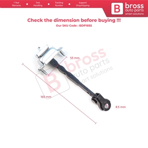 BDP1692บานพับประตูหลังสายรัดห้ามล้อสำหรับ Impreza MK5 GK GT XV crosstrek MK2 GT 62124FL001 G24 - Product Image 5