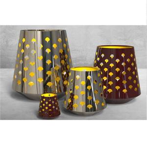 Wholesale Decorative Glass Candle Holder Premium Gold Leaf Cut <b>Lantern</b> for Home Hotel & Festive Decor. - Product Image 3