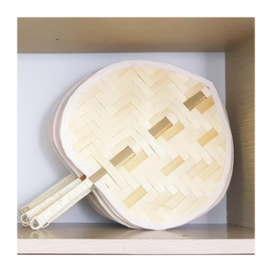 พัดใบไผ่ทำด้วยมือเป็นมิตรกับสิ่งแวดล้อมงานหัตถกรรมแบบดั้งเดิมของเวียดนามของที่ระลึกงานแต่งงานงานปาร์ตี้และของตกแต่งงานกิจกรรมฤดูร้อน - Product Image 4