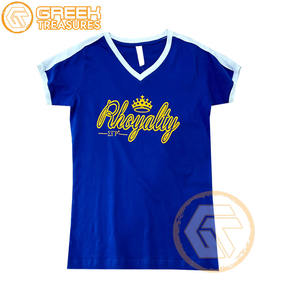 Sigma Gamma Rho personnalisé T-Shirt pour femme Vêtements de sororité Jersey de coton T-shirt respirant de haute qualité Vêtements grecs pour femme - Product Image 2