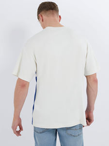 เสื้อยืดแขนสั้นผู้ชายผ้าฝ้าย100% น้ำหนักเบาถักด้วยลวดลายตัวอักษร - Product Image 6