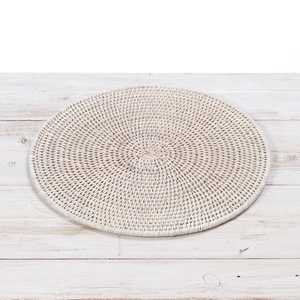 TienPhong Wholesale Handwoven Rattan Round <b>Placemat</b> / Tablemat - Radial Design <b>for</b> Dining <b>Table</b> Decor - Product Image 5
