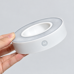 Lampe LED ronde rechargeable par USB avec écran, base en acrylique de 10,5 cm, éclairage multicolore pour la décoration de bars, hôtels et salons - Product Image 3