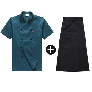 Botón de doble botonadura clásico Unisex cocina restaurante hornear café Catering cocina Chef chaqueta cocinero uniforme Chef - Product Image 3