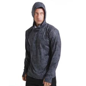 Camisas de pesca en blanco personalizadas 80% poliéster suave de secado rápido Uv pesca Sudadera con capucha al aire libre sublimación impresa pesca Jersey con capucha - Product Image 5