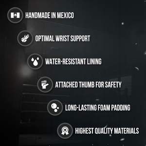 Gants de boxe d'entraînement Cleto Reyes avec fermeture à crochets et boucles pour le sparring et les sacs de frappe lourds, hommes et femmes, MMA, kickboxing - Product Image 5