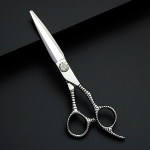 Ciseaux de coiffeur professionnels en gros en acier inoxydable 440c avec repose-doigt réglable - Product Image 3