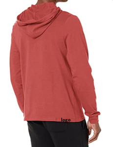 Men's Long Sleeve T-Shirt Hoodie Script Logo 100% Cotton Imported Pull on Closure <b>Machine</b> Wash Lots Sourcing From Bangladesh - Product Image 3