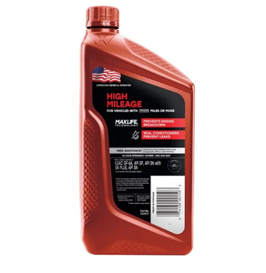 A granel Valvoline HM High Mileage MaxLife 10W-40 Aceite de motor de mezcla sintética 1 Qt Lubricante automotriz con propiedades antidesgaste - Product Image 2