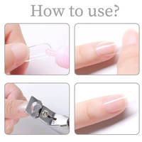 Finition miroir de coupe-pointe d'ongle de qualité chirurgicale pour l'art des ongles artificiels Coupe-ongles en acrylique en forme de U