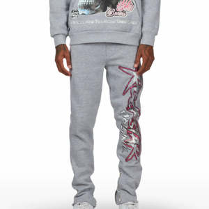 Survêtement imprimé deux pièces de haute qualité ensemble pull uni 100% coton surdimensionné survêtement homme personnalisé - Product Image 6