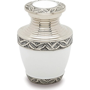 Urna de cremación para cenizas, suministros funerarios de latón, estilo moderno sólido americano, diseño personalizado disponible - Product Image 5