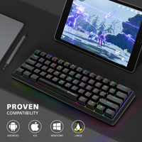 Yüksek kaliteli conta mekanik oyun klavyesi kablosuz siyah RGB arkadan aydınlatmalı ergonomi mekanik oyun klavyesi