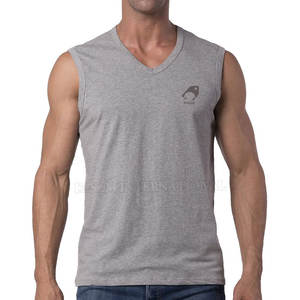 Nueva llegada de calidad superior de los hombres camisas sin mangas de ropa informal transpirable de los hombres camisas sin mangas - Product Image 1