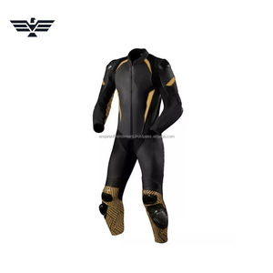 Nouvelle arrivée Combinaison de course moto unisexe haut de gamme personnalisée, une pièce, en cuir/Cordura, protection CE, imperméable - Product Image 1