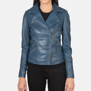 Chaqueta de cuero ligera para mujer Chaqueta de cuero cómoda y transpirable para mujer Chaqueta de cuero fácil de usar para mujer - Product Image 1
