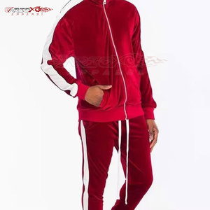 Survêtement d'hiver en velours pour homme avec sweat à capuche à manches longues et pantalon à poches latérales, logo personnalisé, léger et respirant - Product Image 4