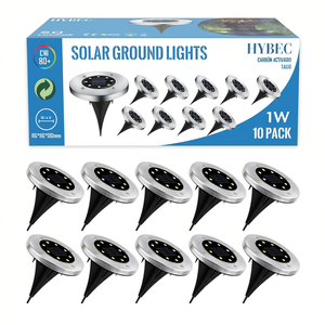 Lampes solaires de jardin HYBEC, lampes solaires de sol de qualité supérieure pour une utilisation en extérieur - Product Image 2