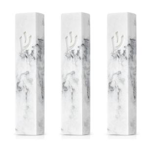 Lot de 3 bougeoirs Menorah de décoration de Noël en marbre antique de grande vente pour la décoration de la maison - Product Image 1