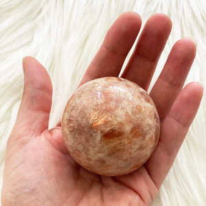 Sphère de pierre de soleil orange naturelle de haute qualité en gros, polie, cristal Feng Shui, décoration de la maison, emballage haut de gamme, personnalisé - Product Image 5