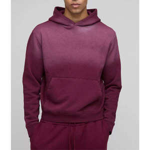 Sweat à capuche vintage surdimensionné pour homme, de haute qualité, personnalisé, avec logo brodé/étiquette privée, finition délavée à l'acide - Product Image 3