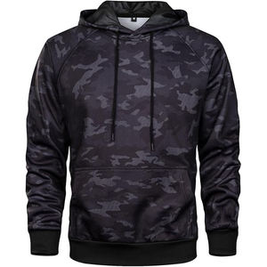 Sudaderas con capucha de camuflaje de inspiración táctica, gruesas, de ajuste relajado, para uso diario en exteriores. - Product Image 1