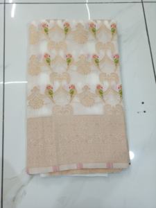 Fancy Festival Mezcla de seda Saree Zari Bordado Diseñador Pallu Estilo tradicional Nylon Saree para fiestas Proms Ocasiones en la playa - Product Image 3