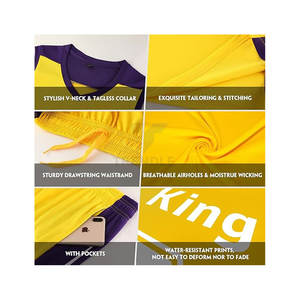 Maillot de basket-ball personnalisé pour adultes, garçons, hommes, uniforme personnalisé, équipe sportive, entraînement, vêtements de jeu, antibactérien, 100% polyester, personnalisé - Product Image 5