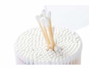 Bâtonnets de coton écologiques à double tête lisses, 100 unités, pour usage clinique, prix en gros - Product Image 1