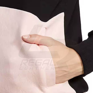 Sudaderas con capucha informales de mujer personalizables OEM tela de alta calidad para el logotipo frontal de cuello con capucha bordado 3D de invierno - Product Image 5