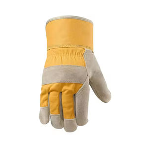 Gants de travail en cuir durables personnalisés pour la protection industrielle, travaux lourds, construction, usage quotidien en extérieur - Product Image 5