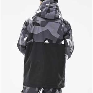 Chaqueta de Esquí de Camuflaje Personalizada para Hombre de Talla Grande - Aislamiento de Forro Polar Tex, Impermeable, Transpirable, con Capucha y Cierre de Cremallera - Product Image 3