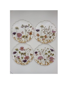 Resin <b>Coaster</b> 5mm Thick <b>Heat</b> Resistant with Modern Luxury Design for Decorative Display and Durable Use - Product Image 2