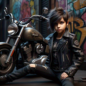 แจ็กเก็ตแฟชั่นหนังแกะแท้สำหรับเด็กผู้หญิงแจ็คเก็ตแฟชั่นหนังแกะแท้สำหรับฤดูหนาวแขนยาวสำหรับนักขี่มอเตอร์ไซค์ - Product Image 6