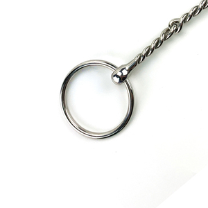 Cómodo anillo suelto Snaffle Acero inoxidable Broca inglesa para equitación ecuestre Bradoon Propósito Brocas de boca de alambre trenzado - Product Image 5