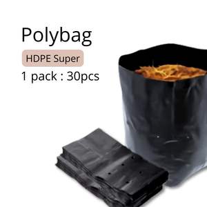 Bolsas de Cultivo de PE de Alta Calidad de 20x20cm para Viveros |   Bolsa de Polietileno para Plantas Resistente, Ecológica, Gruesa y Duradera con Orificios de Drenaje |   30 Piezas de Accesorios para Clima - Product Image 4