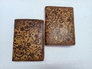 Journaux floraux en cuir gaufré sur mesure taille A3 tissu PVC coton papier fait main comprend ligne Pages vierges boîte de journaux intimes - Product Image 2