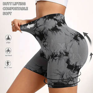 Custom New Design Gym Workout Fitness <b>Leggings</b> Shorts High Waist Breathable Women <b>Leggings</b> Shorts - Product Image 2
