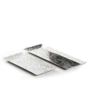 Bandeja para servir comida de diseño antiguo en casa, bandeja decorativa de Metal martillado para desayuno, venta al por mayor - Product Image 3
