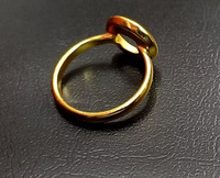 Semi-monture faite à la main en argent sterling 925 véritable de haute qualité, plaqué or 14 carats, avec sertissage à la closière pour pierre de 10 mm